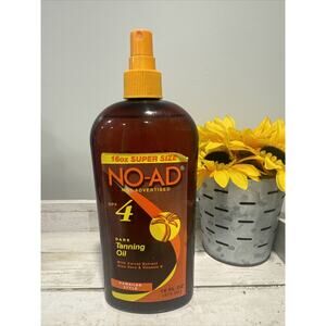 NO-AD SPF-4 Dark Tanning Oil DISCONTINUED Hawaiian Style 16oz